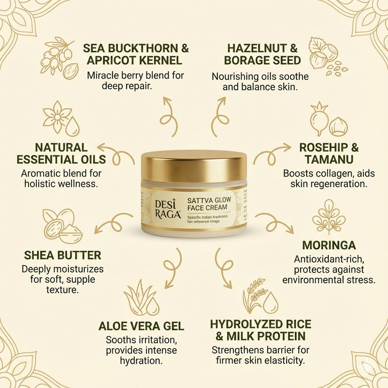 Sattva Glow Anti Ageing Face Cream